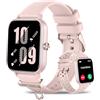 Iaret Orologio Smartwatch Donna, 1,85 Smart Watch con Effettua/Risposta Chiamate, 100+ Modalità Sportive, Contapassi, Monitoraggio Sonno, Cardiofrequenzimetro, Fitness Tracker per Android & iOS, Rosa
