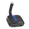 Cable Matters Adattatore portatile da USB C a doppio HDMI 8K o doppio 4K 60Hz e da Thunderbolt a doppio HDMI - Compatibile con Thunderbolt 4 per XPS, Surface Pro (macOS supporta un display esteso)