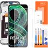 AGCUT Schermo LCD per Realme 8 5G LCD Display per Realme8 5G RMX3241 Schermo Touchscreen Digitazer Full Assembly Sostituzione Schermo con Riparazione Kit (6,5 Pollici, Nero con Cornice)