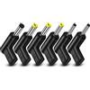 YAODHAOD 6 PCS Adattatore da USB C a DC a 90 gradi, da USB C a DC 5 V PD Emulator Trigger Adattatore di ricarica per laptop, router, alimentatore di rete mobile (5V)