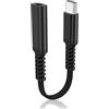 HATMINI Cavo per cuffie da USB C a 3,5 mm, convertitore dongle audio ausiliario da Tipo C maschio a 3,5 mm femmina, per dispositivi con interfaccia Tipo C (B)