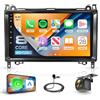 Rimoody 6G+128G 8 Core 9 Autoradio per Mercedes Benz A/B Class W169 W245 B160 B170 B180 B200 W639 Vito Viano W906 Sprinter, Carplay Android Auto Senza Fili Android 15 FM/RDS/EQ/DSP WiFi GPS Retrocamera