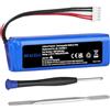 REACELL 7Ah GSP1029102A Batteria Ricaricabili per JBL Charge 3 Altoparlante | 3.7V 7000mAh Batteria per JBL GSP1029102A, Durata più lunga,Include strumenti di riparazione