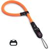VOVMOEYA Cinghia da Polso per Fotocamera a Sgancio Rapido,Cinturino Polso per Fotocamera con Chiusura Rapida,Tracolla Polso Fotocamera Corda per Alpha DSLR SLR - Arancia