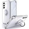 Silverback Custodia per Samsung Galaxy A35 5G Con Supporto ad Anello a 360 Gradi, TPU Antiurto Paraurti Morbido Sottile - Trasparente