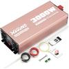 XWJNE Inverter 12V 220V/230V Onda Sinusoidale Pura 3000W, Convertitore di Tensione con 2 Prese CA, 1 Porte USB-A e 1 Porte USB-C, Display LCD, Telecomando 5M, per Camper, Camion, Casa e Emergenza