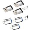 Kefiany Adattatore USB C OTG E Tipo C Femmina a USB 3.0 Maschio (Set di 6) per Apple per iPhone 16 15 Pro MacBook Connettore Caricatore USB Stick Compatibile con Samsung Esterno Mouse Tablet Lettore Dati