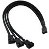 NMD&LR Cavo Splitter Ventola Pwm, Splitter Ventola a 4 Pin CPU 4Pin Ventola di Raffreddamento Pwm Cavo Adattatore da 1 a 3, 27 Cm