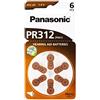 Panasonic PR312, batterie per apparecchi acustici (10 blister/60 batterie)
