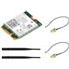 Waveshare Wifi 7 Wireless BE200 NIC Card NGFF (M.2 E Key) Network Adapter, Support 2.4G/5G/6GHz Tri-band,Bluetooth 5.4, IEEE 802.11a/b/g/n/ac/be/ax Standard,Support Linux, Windows 10/11