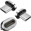 Magtame Punte USB C magnetiche a 24 pin, 3 connettori tipo C, adattatore USB C compatibile con testa a punta USB e 24 pin