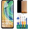 SRJTEK TFT Per Xiaomi Redmi Nota 10 Pro Schermo LCD Per Redmi Note 11 Pro Sostituzione Dello Schermo Per Redmi Note 11 Pro Display 5G Touch Digitizer Parti di Riparazione Kit