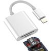 WASRUYI Adattatore per lightning a lettore schede SD(2in1)TF Micro SD card reader per iPhone 14 trasferire dati connettore per iPad memoria fotografica per Apple MFi Certified esterna chiavetta camera memory