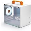 SGPC K66 Lite 8.4L/Compact Mini-ITX PC Gaming Case/135mm CPU Cooler & 240mm GPU & SFX PSU Support/Vetro Temperato Pannello Laterale/1 x Preinstallato ARGB Fan (K66Lite, Bianco)