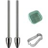 Bamyli 2 punte S Pen compatibili con Samsung S/S9 e punte di ricambio in lega di titanio, punte Nib con clip e piccolo contenitore
