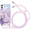 ZhuoFan Custodia con Cordino per iPhone 12 mini [5.4] Morbido TPU Bumper Cover Silicone Antiurto Protettivo Sottile Case Regolabile Cellulare Girocollo per iphone 12 mini