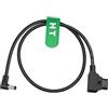 HangTon D-tap - Cavo di alimentazione con jack CC 5,5 da 2,5 mm ad angolo retto da 12 Volt CC, per DSLR Rig V-Mount Anton Gold Mount a Blackmagic (1 m)