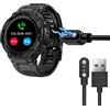 Blueshaweu Compatibile con CyberDyer K22 Smartwatch Charger, Blueshaweu Magnetic Charging Watch Collegato USB 3.3ft Compatibile con CyberDyer K22 1.3 Pollici Smartwatch (nero)