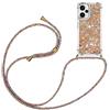 YAMCCCSE Custodia per Cellulare con Corda per Xiaomi Poco F5 5G Case, Liquido Sabbie Mobili Bumper TPU Cover con Collana Practical Stylish/Necklace Cordoncino Cordino Tracolla