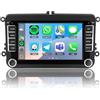 ACAVICA Autoradio Android 15 per VW Golf 5 6 Passat Polo - Bluetooth 5.4, WiFi 6.0, GPS, DSP Audio - 2 DIN CarPlay/Android Auto Wireless per Caddy Tiguan EOS Skoda Seat