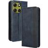 COMAKU Cover a Libro Motorola Moto G86, Custodia a Portafoglio in Pelle con Supporto e Chiusura Magnetica Compatible per Motorola Moto G86 - Blu