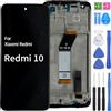 iYAiYO Schermo LCD Display Digitalizzatore Touch Screen Ricambio Compatibile con Redmi 10 4G 21061119AG, 21061119DG Schermo Completo con Cornice-Nero