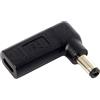 helpers lab Adattatore USB tipo C USB-C a DC 5,5 x 2,5 mm PD emulatore trigger ad angolo di 90 gradi