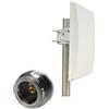 UniteCom Alto guadagno 2.4GHz e 5GHz Dual Band Wi-Fi Directional Panel Antenna N-Type Connettore femmina a banda larga Internet WLAN Wireless 5.8 Impermeabile Esterno Robusto 802.11AC AX WIFI 6