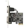Sxhlseller Scheda Porta Seriale PCI Express DB9 a 2 Porte per XP, Vista,7, 8.x, 10, 11 32/64bit per Linux, Scheda di Espansione Seriale PCIe Scheda Controller Host Seriale PCIe