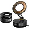 K&F CONCEPT Porta Telefono Auto Mag-Safe, Supporto Per Telefono Auto Magnetico Ventosa, Regolabile 360° + 210° + 210°, Pieghevole, Compatibile con iPhone 17 16 15 14 13 12 Pro/Pro Max e Android Nero