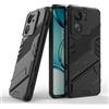 ESTH® Custodia per Xiaomi 13T Pro/Xiaomi 13T con Supporto [Compatibile con Supporto Magnetico per Auto] Cover Paraurti PC + TPU, Nero