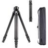 EACHSHOT Falcam TreeRoot 61 F38 Pro Treppiede da viaggio con bloccaggio rapido, con testa sferica smorzante a 360 gradi, capacità di carico 5 kg/11 libbre, treppiede in fibra di carbonio con vite da 1/4 Bor