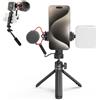SMALLRIG Kit di Vlogging per iPhone, Kit di Creazione di Contenuti, Attrezzatura per la Registrazione Video, con Treppiede, Supporto, Luce e Microfono - 4369