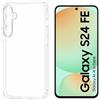 N NEWTOP Custodia Compatibile con Samsung Galaxy S24 FE, Morbido TPU CLEAR Silicone Anti Urto Graffio Trasparente Slim Sottile Flessibile Case Posteriore Proteggi Vetro Display (Solo Cover)
