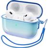 ORNARTO Cover per AirPods pro 2 (2022/2023) Colorate, Protezione per AirPods pro 2 Generation [con Laccio], Custodia Airpods Pro 2 [Protezione Completa]-Turchino