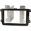 tomzz Audio 2457-016 Cornice radio doppio DIN compatibile con VW Golf 5 6 Touran Passat 3C Caddy EOS Skoda Octavia Piano Black Lacquer