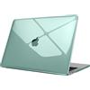 FINTIE Custodia Compatibile con MacBook Pro 13 Pollici M2/M1 (2022-2016) A2338/A2289/A2251/A2159/A1989/A1706/A1708, Cover Rigid Protettivo Guscio Rigido Case, Midnght Verde