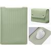 RanBluu 13 13,3 14 Pollici Custodia per Computer Portatile per MacBook Air 13/Pro 14 M4/M3/M2/M1/Pro/Max, PU Pelle intrecciata Portatile Sleeve per Surface Dell Lenovo HP PC Laptop 13''-14'', Verde