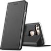 Verco Huawei P9 Cover, Custodia a Libro Pelle PU per Huawei P9 Case Booklet Protettiva [magnetica integrata], Nero