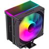 GameMax Sigma 550 CPU Cooler 220W TDP 5 x 6 mm Copper Heatpipes & Aluminium Heat Sink CPU Air Cooler, 120 mm ARGB PWM Infinity Fan for Intel LGA1700 / 115X / 1200 & AMD AM4 / AM5 | Nero