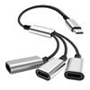 Wvxilyr Splitter Cavo Adattatore USB-C 3-in-1, usb-C Maschio a 3 usb-C Femmina, Trasferimento Dati e Funzione OTG per 15/16, iPad Pro, MacBook, Galaxy e Altri Dispositivi
