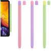 FIUTEKO 3 custodie Custodia in silicone per Apple Pencil,Compatibile con Apple Pencil Pro e 2a generazione 3 colorati (Viola Brezza Verde Matcha Rosa Ragazza) Ricarica magnetica e doppio tocco supportati