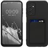 kwmobile Custodia Compatibile con Samsung Galaxy A14 5G Cover - Back Case Cellulare con Slot Porta Carte - Morbida in Silicone TPU nero