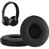 kwmobile 2x Cuscinetto Cuffie Compatibile con Beats Solo 2 Wireless/Solo 3 Wireless Pad - Cuscinetti Ricambio Cuffie Over Ear Simil Pelle - nero