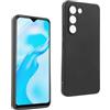 REY Cover in Gel TPU Nera per Vivo Y100 4G - Y200e 5G - V40 SE 5G - V30 Lite 4G - T3 5G, Ultra Sottile 0,33 mm, Morbido Flessibile, Custodia Silicone
