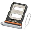 Eonpam Vassoio Carta SIM per (Xiaomi 12T/12T PRO) qualità Originale Porta Scheda SIM Ricambio Slot Scheda Memoria SD con Pin della Scheda SIM(Argento)