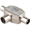 Jopto Splitter Antenna a 2 Vie Coassiale Femmina a Due Maschi, Accoppiatore Coassiale T/F Tipo Antenna Bidirezionale Distributore per TV/T Adattatore