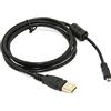 Cablecc USB 2.0 PC cavo dati per fotocamera Sanyo Xacti vpc-e1600 E6 EX/GX/ascia/px/TP