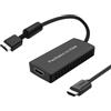 Wrugste Convertitore PS2 a HDMI, PS2 a HDMI Adpapter supporto 4:3/16:9 schermo rapporto d'aspetto Interruttore. Funziona per PS1/2 HD Link Cavo