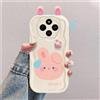hdqICase Custodia Cartone Animato 3D Compatibile con Poco C75 4G/Redmi 14C 4G | Cover TPU con Bordi Curvi Antiurto,con Simpatici Conigli,Rane e Orsi
